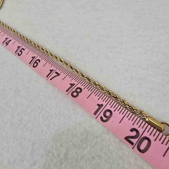 Pres "BIZZ" Custom Baguette Pendant Necklace Rope Chain Goldtone Gold Presidents - Picture 7 of 10